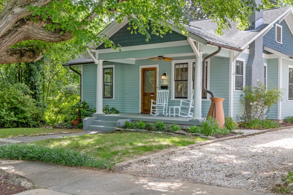 Quiet home with a covered front porch
